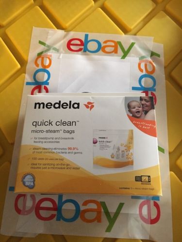 New Medela Quick Clean Micro-Steam Bags 5 Count *