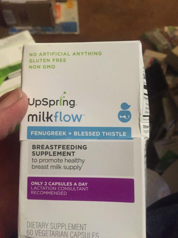 Upspring Milkflow Fenugreek + Blessed Thistle Breastfeeding Supplement 60 Caps