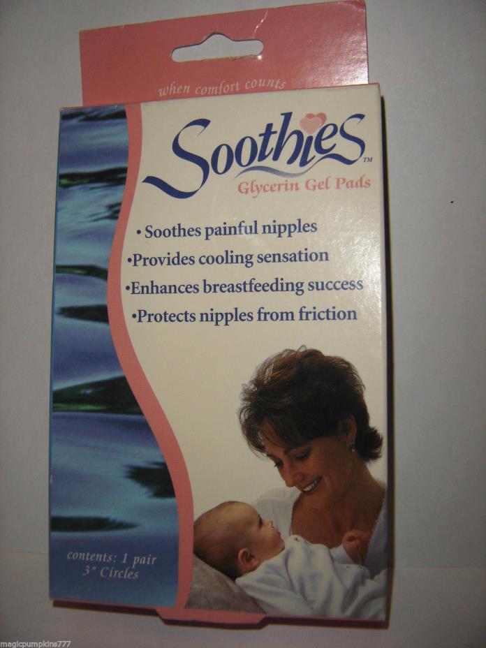 1 Box SOOTHIES GLYCERIN GEL PADS, 1 PAIR, Provides Cooling Sensation, FREE SHIP