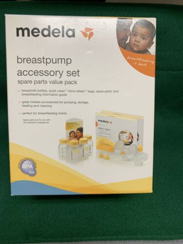 MEDELA BREASTPUMP ACCESSORY SET  NEW SEALED FREE SHIPPING AND HANDLING