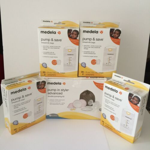 Medela Pump In Style Advanced Double Pumping Spare Parts Kit & 160 Bags