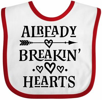 Inktastic Boys Valentines Day Breaking Hearts Baby Bib Valentine Childs Arrow
