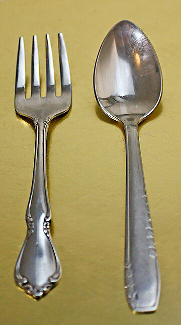 VINTAGE BABY SPOON AND FORK