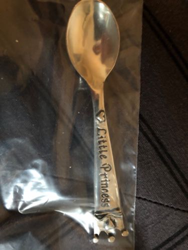 Pewter Baby Spoon  little princess from basic spirit  free shipping  NEW