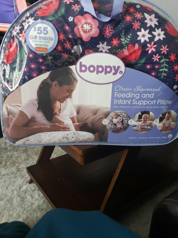 NEW: The Original Boppy by Chicco Slipcovered Feeding and Infant Support Pillow.