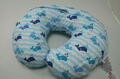 Boppy Nursing Pillow and Positioner Whale Blue 0-12 Months Machine Washable
