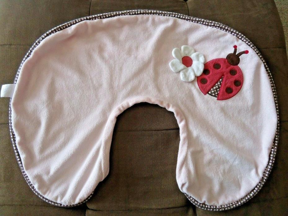 Boppy Pillow Cover Pink Ladybug