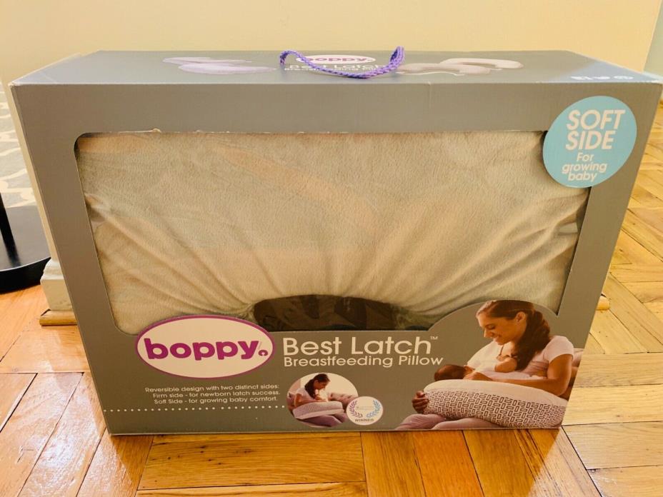 Boppy Two-Sided Breastfeeding Pillow, Kensington/Gray