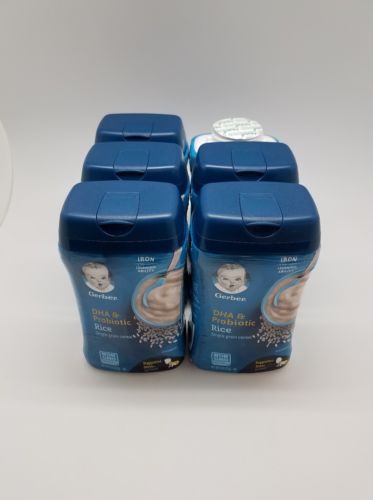 Gerber Baby Cereal DHA and Probiotic Rice Single grain cereal 1st Foods 6-8oz
