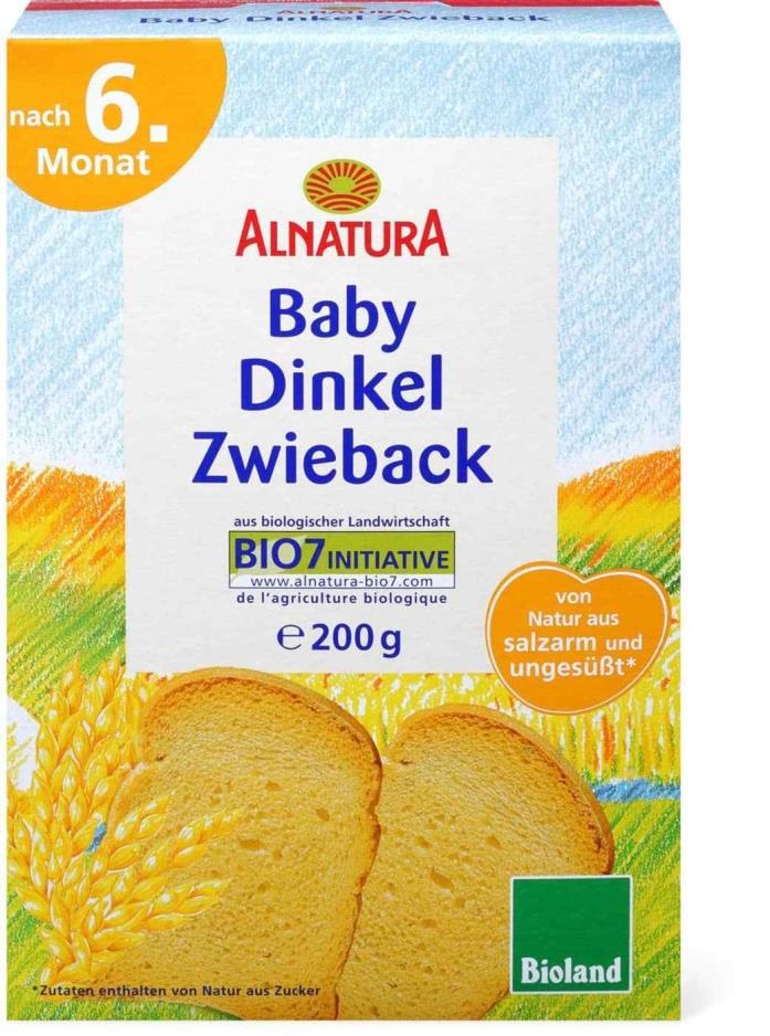 Alnatura ORGANIC Biscuits for babies-TEETHING -FREE SHIPPING