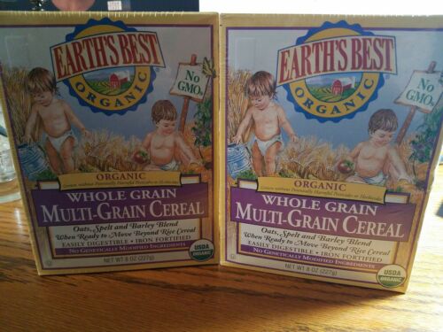Details about  Earth's Best Organic Whole Grain Multi Grain Cereal 2 Pack