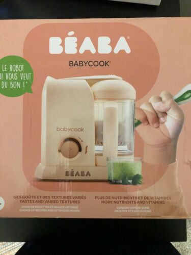 BEABA Babycook 4 in 1 Steam Cooker & Blender and Dishwasher Safe, 4.5 Cups Rose