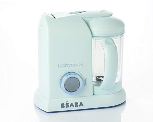 BEABA Babycook 4 in 1 Steam Cooker and Blender, 4.5 cups, Blueberry