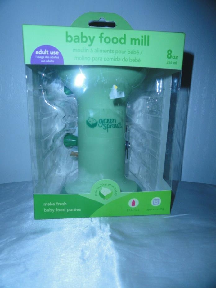 NEW GREEN SPROUTS BABY FOOD MILL - GREEN