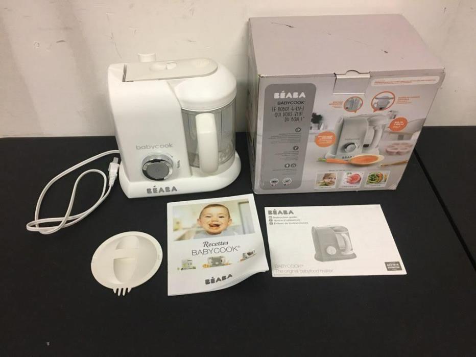 BEABA Babycook 4 in 1 Steam Cooker & Blender and Dishwasher Safe 4.5 Cups- White