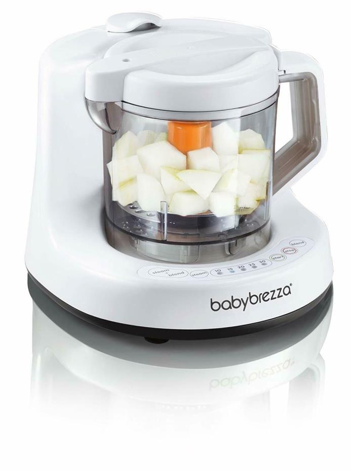 Baby Brezza One Step Baby Food Maker, White/Grey