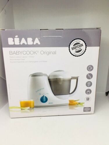 BEABA Babycook 4-in-1 3.5 Cups Dishwasher Safe Peacock Steam Cooker Blender