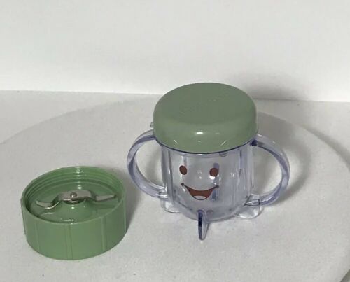 Magic Baby Bullet Food Processor Short Cup with Lid Replacement Part Keep Fresh