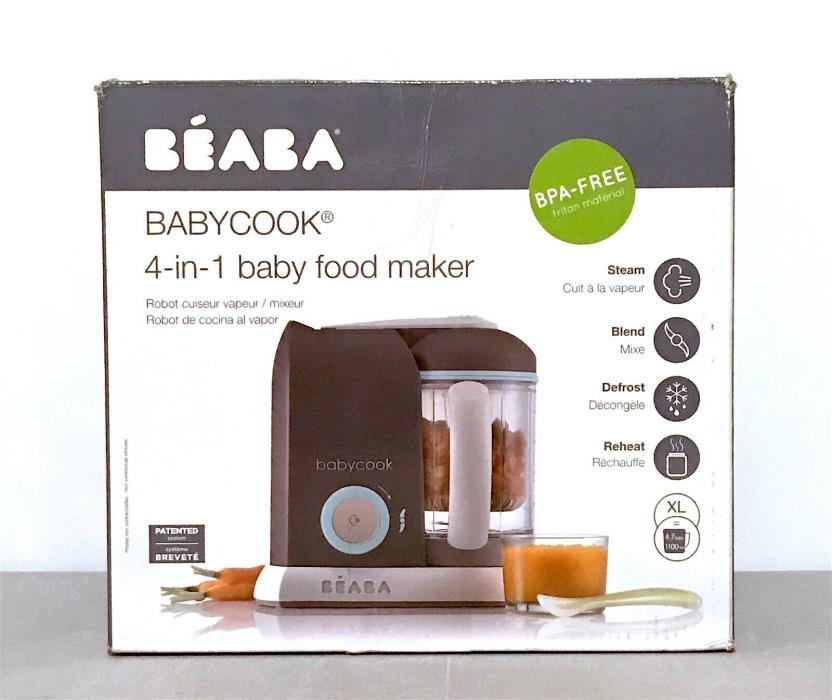 Beaba BabyCook 4 in 1 Baby Food Maker Blender Steamer Latte/Mint