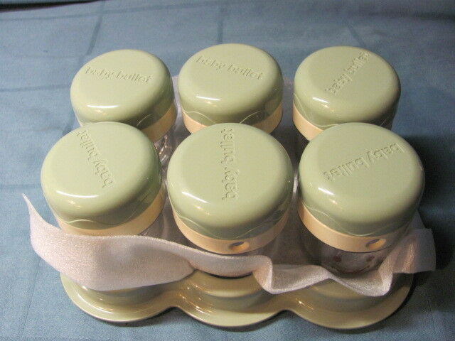 Baby Bullet Replacement 6 DATE-DIAL STORAGE CUPS w/ TRAY