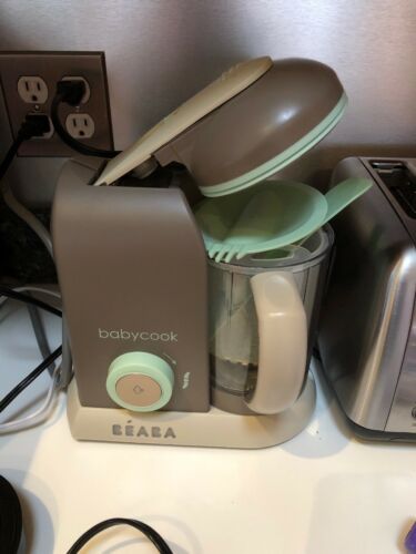 Beaba Babycook Pro Baby Food Maker and Steamer - Latte/Mint 4 In 1 !