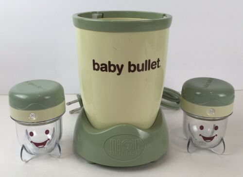 Magic Baby Bullet Food Processor Motor Power Base BB-101 & 2 Containers