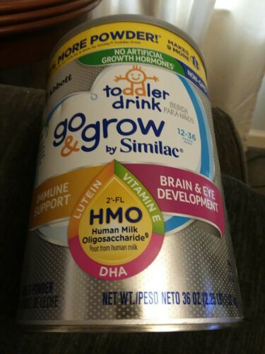 Similac Go & Grow HMO Toddler Drink, Non-GMO, 3 - 36oz Cans 03/01/2020