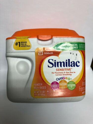 Similac Sensitive Infant Formula w/Iron Optigro 22.5 oz  Exp:1/04/2020