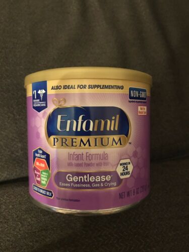 New ENFAMIL Premium Gentlease Formula Milk Based w Iron NON-GMO 8 oz Ex 07/01/19