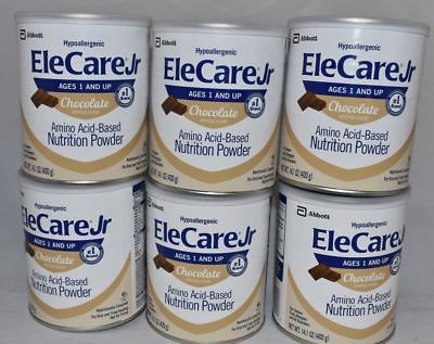 6 Cans / 1 Case EleCare Jr Chocolate Case Formula Junior