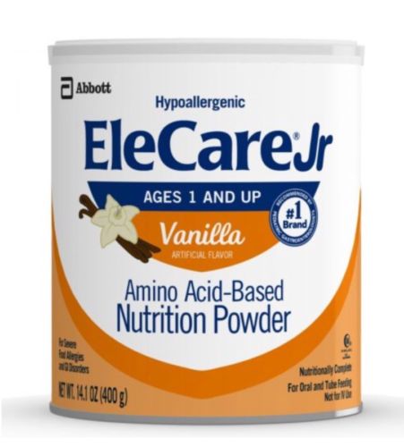 12 Cans Elecare Jr Vanilla Flavored Powder Formula 14.1 Oz Cans 2 sealed cases