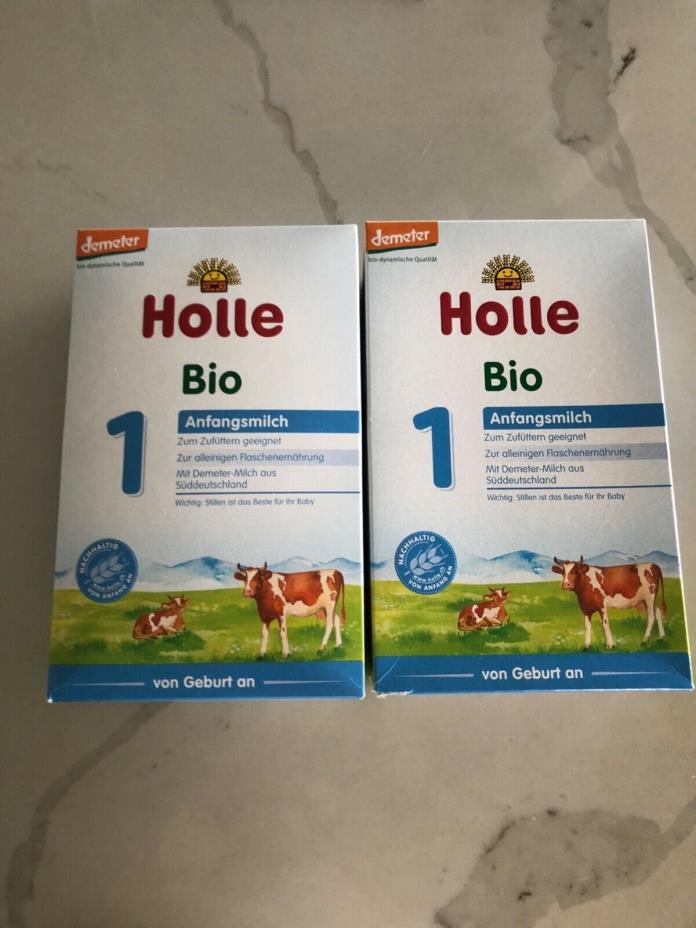 2 BOXES Holle Organic Stage 1 Infant Formula 400gram (2-pack)