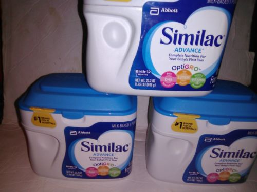 Similac Advance Powder Infant Formula with Iron *3* 1.45 LB Tubs!!