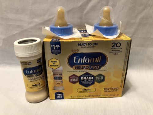 *NEW* 7 Enfamil Infant Neuropro Ready Use Nursette Bottles NON GMO EXP 6/2019