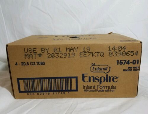 Enfamil Enspire Infant Formula Powder Lot of 4 20.5 oz *Sealed Box*