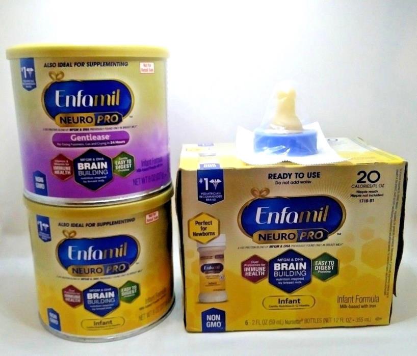 Enfamil Bundle Neuro Pro Gentlease 6 Ready To Use With Standard Flow Nipple