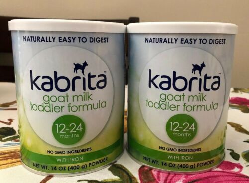 2 KABRITA Goat Milk Powder Formula Cans 14oz Each (400g)  Exp 06/22/2019