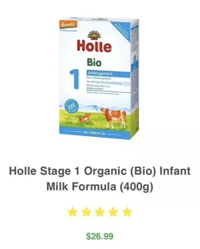 4 New Holle Bio Stage 1 Infant Formula
