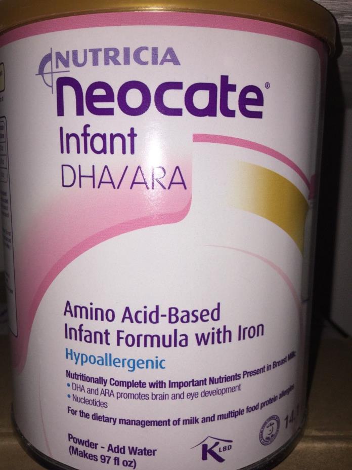 6 cans Infant Neocate Baby Formula New Sealed Nutricia DHA/ARA Powder 14.1 oz