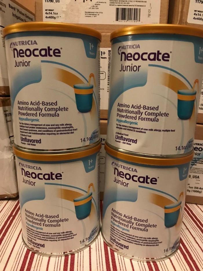 Nutricia Neocate Junior Unflavored Formula 4 Cans(1 case) SHIPPING INCLUDED