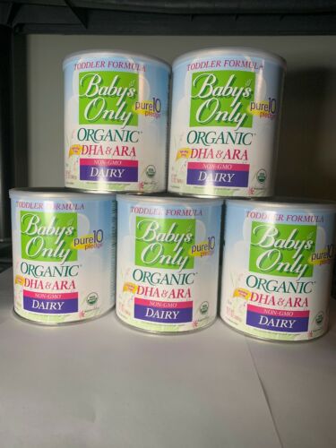 5-Cans- Babys Only Organic Toddler Formula  Organic Dairy  Dha And Ara 12.7 Oz