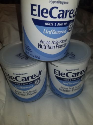 EleCare Jr. (1 and Up) Unflavored Powder with DHA/ARA (3 Cans)