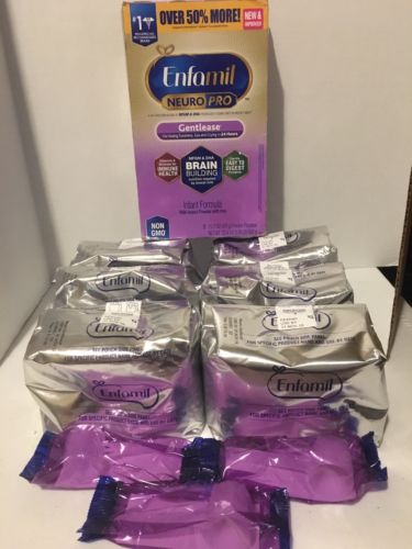 6 Pouches of Enfamil NeuroPro Gentlease Infant Formula 15.2oz Each Equal To 3 Bx