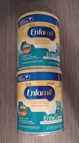 2-Enfamil Enfacare Powder Can, Formula for Babies Born Prematurely 12.8 Oz