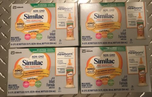 Similac Pro-Sensitive Ready To Feed Bottles 4- 6 Packs (24 Bottles) Exp 9/01/19