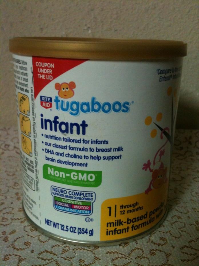 12.5 oz Tugaboos Infant Non-GMO Milk Based Powder Formula w/ Iron 07/07/2020