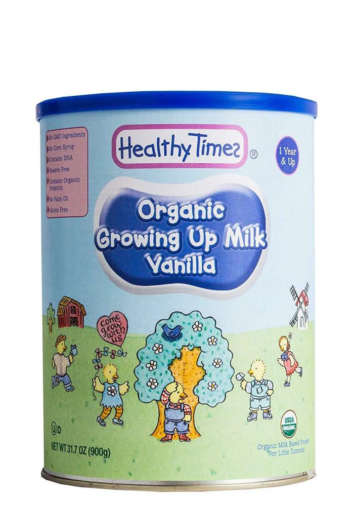 Healthy Times Organic Toddler Milk Formula, Vanilla Flavor 31.7 Ounce Can