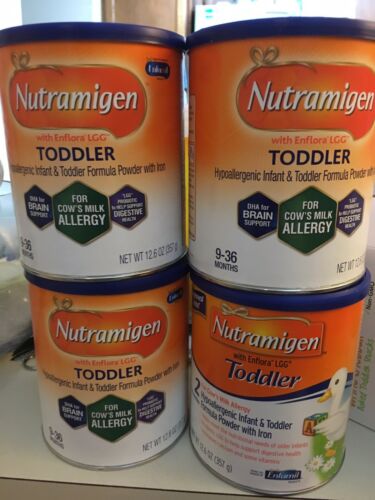 4x Nutramigen Toddler with Enflora LGG( 4 cans 12.6 Oz Powder Brand New)