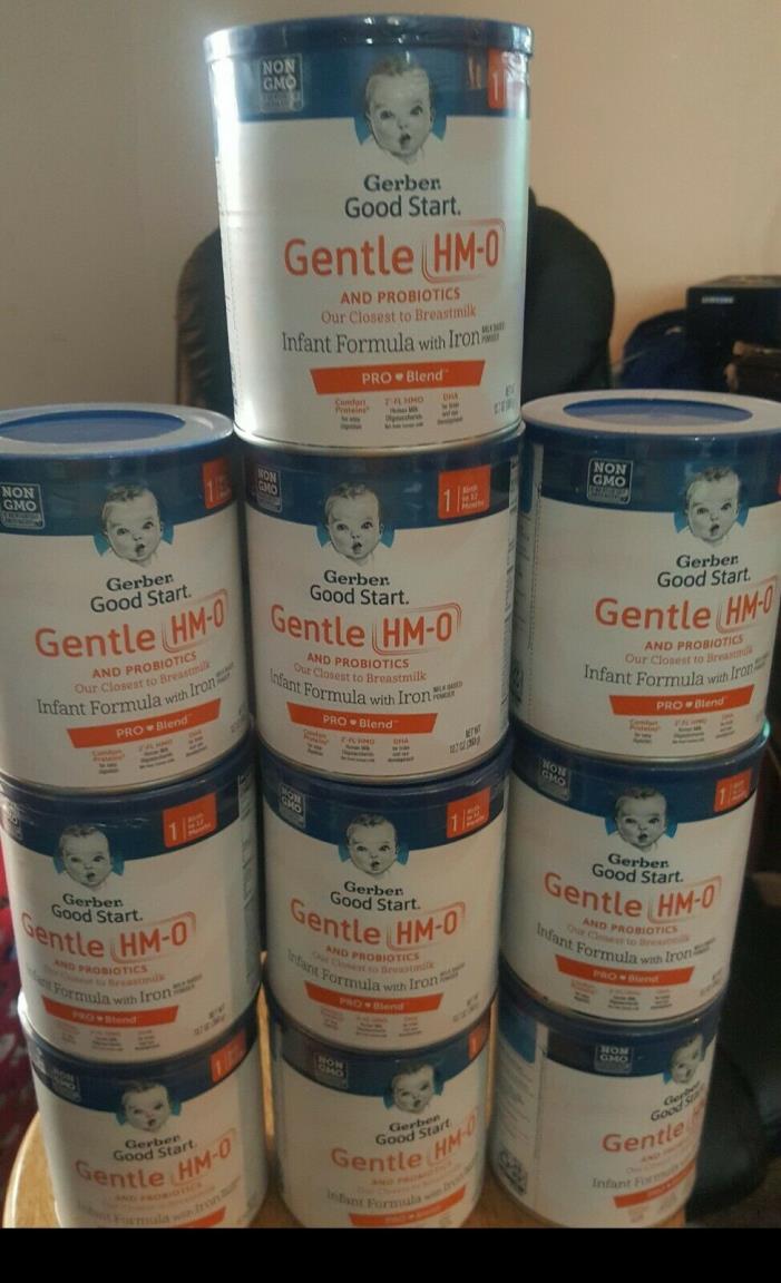 10 cans of gerber good start gentle baby formula 12.7oz