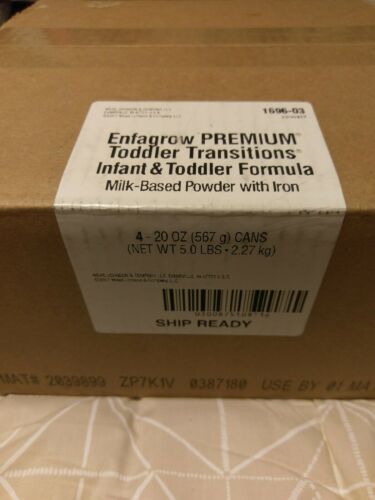 Enfagrow Premium Toddler Transitions Formula Powder Milk  20 oz cans pack of 8